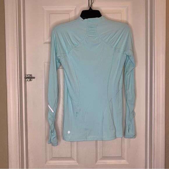 Lululemon Warm It Up Long Sleeve in Heathered Aquamarine - Picture 7 of 8
